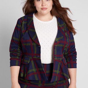 ModCloth x Collectif Plaid-Minded Blazer